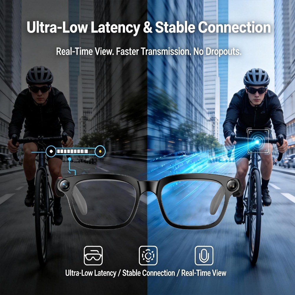نظارات ذكية: فيديو بدقة 4K، نظ - مراجعة Smart Glasses Lens وسعره