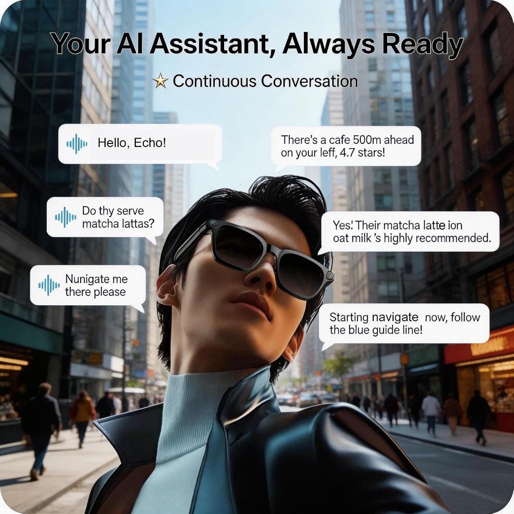 نظارات ذكية: فيديو بدقة 4K، نظ - مراجعة Smart Glasses Lens وسعره