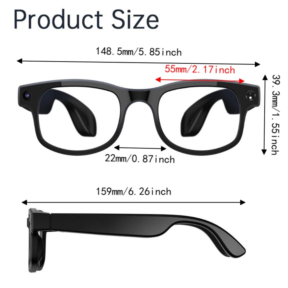 نظارات ذكية بتقنية الذكاء الاص - مراجعة Smart Glasses Lens وسعره