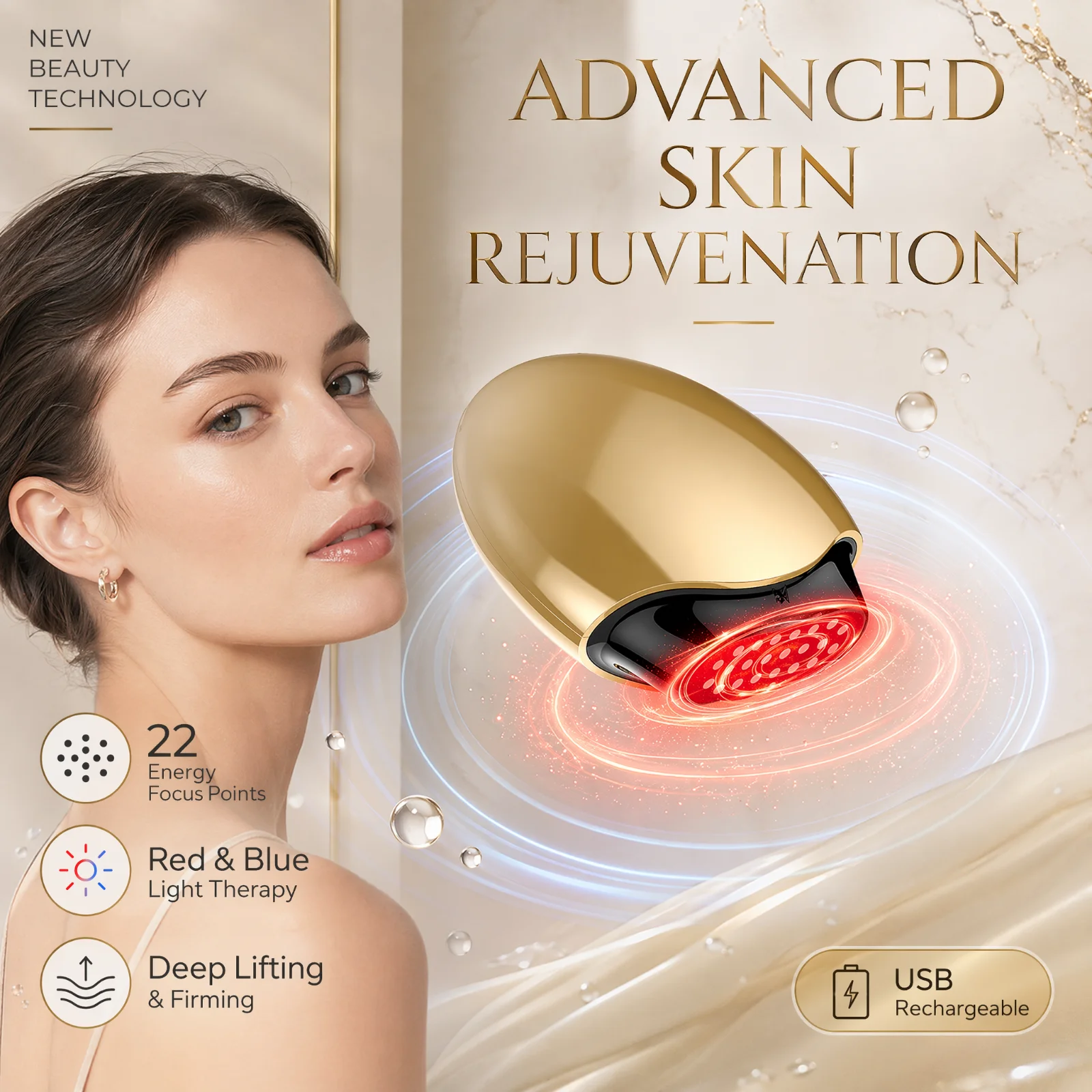 جهاز تجميل الكولاجين للوجه مع  - مراجعة Galvanic Skin Sensor وسعره
