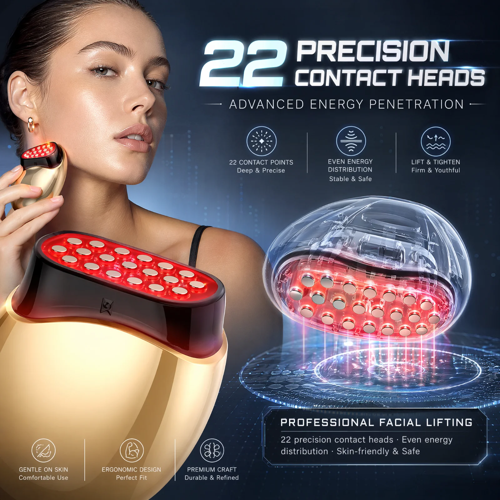 جهاز تجميل الكولاجين للوجه مع  - مراجعة Galvanic Skin Sensor وسعره