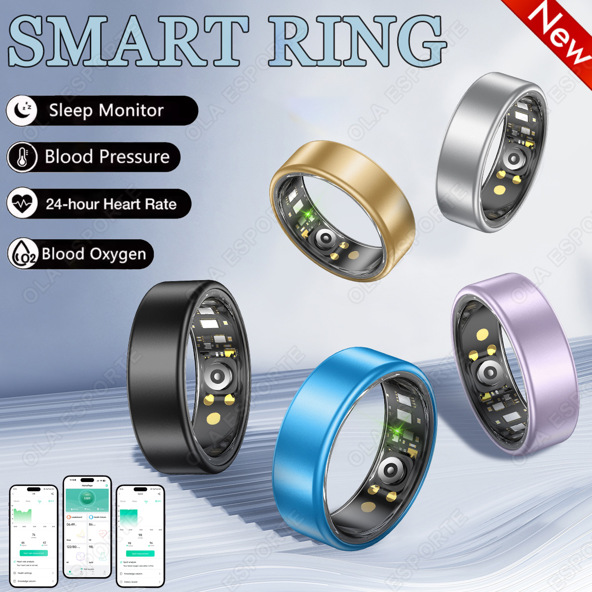 خاتم ذكي جديد R09 للرجال والنس - مراجعة Temperature Ring Skin وسعره