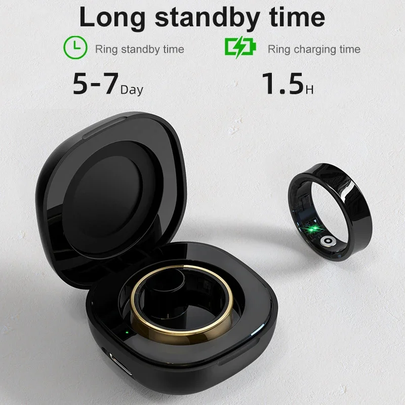 خاتم ذكي للرجال والنساء مع علب - مراجعة Temperature Ring Skin وسعره