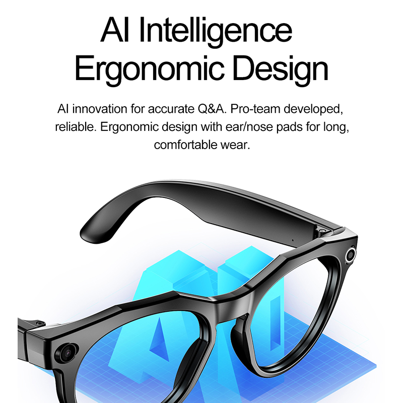 نظارات ذكية للتصوير بالذكاء ال - مراجعة Smart Glasses Lens وسعره