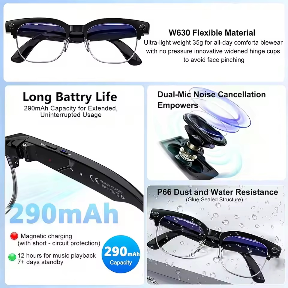 نظارات ذكية جديدة لعام 2026 بك - مراجعة Smart Glasses Lens وسعره