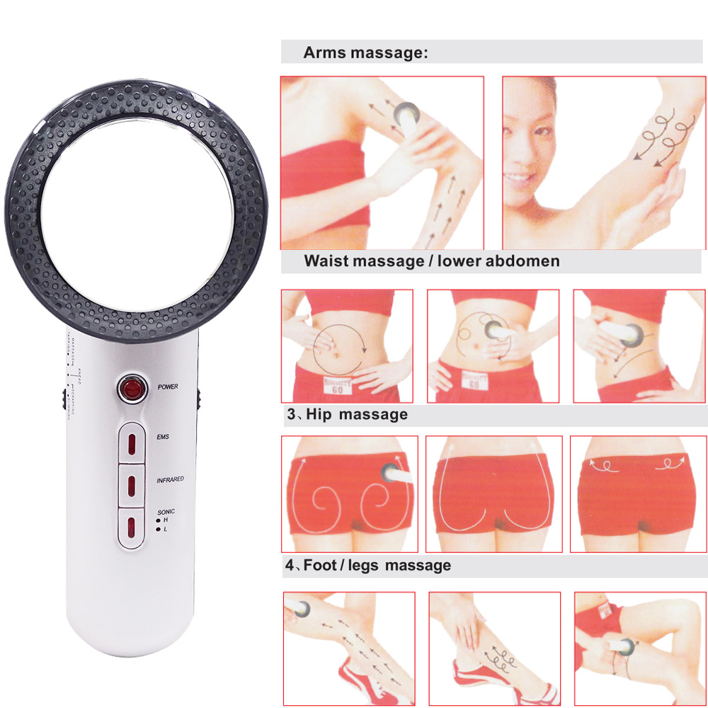 3 في 1 ems الموجات فوق الصوتية - مراجعة Galvanic Skin Sensor وسعره