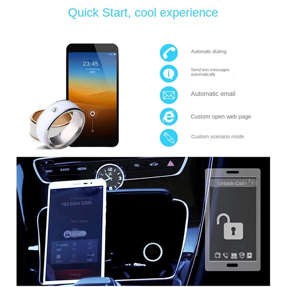 خاتم ذكي متعدد الوظائف من الفو - مراجعة Smart Ring Nfc Pay وسعره