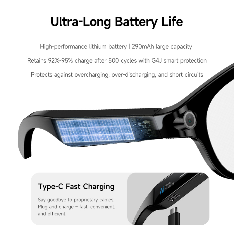نظارات FLAUNT AI الذكية بكامير - مراجعة Smart Glasses Lens وسعره